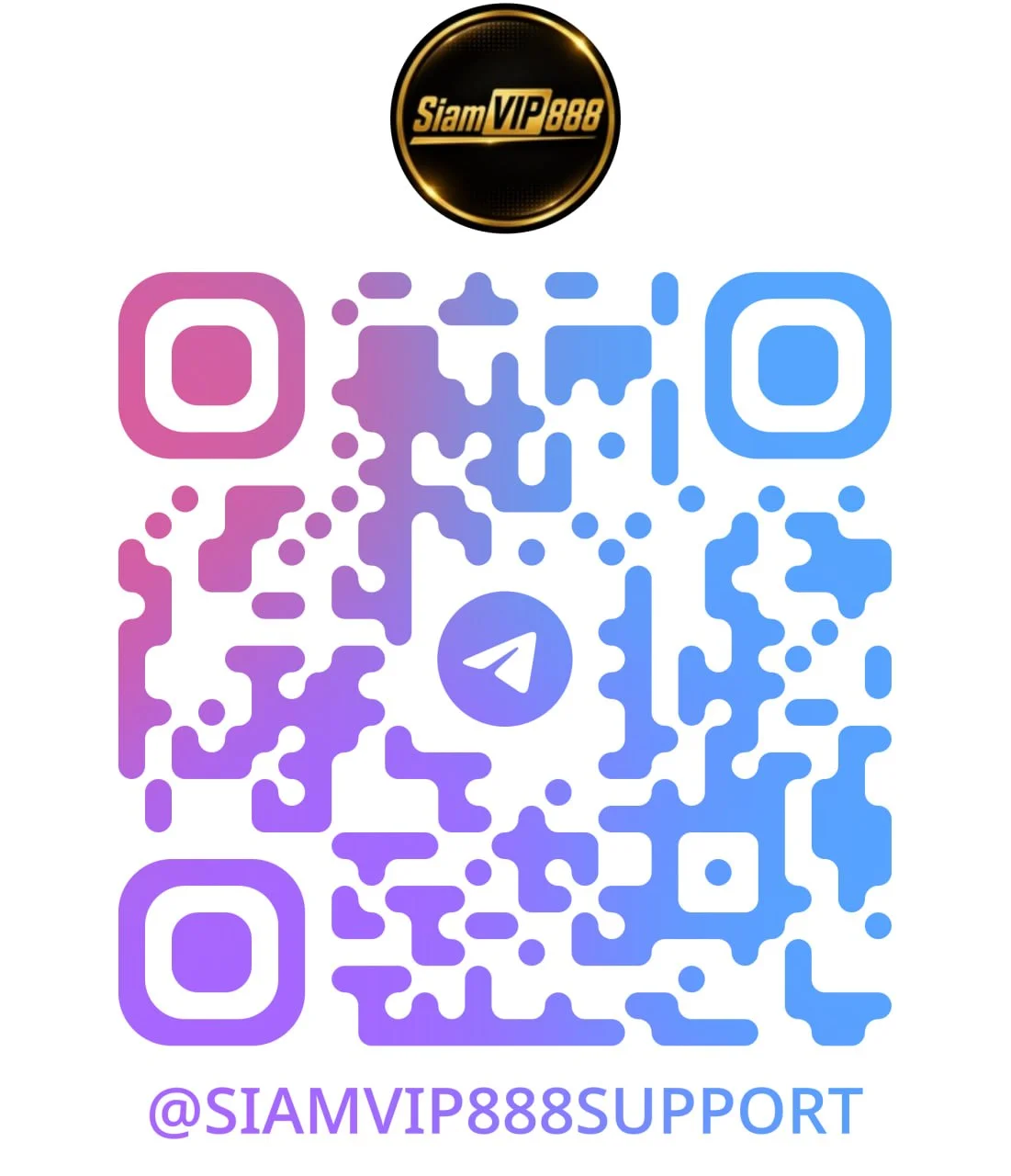 QR Code Telegram @SIAMVIP888SUPPORT