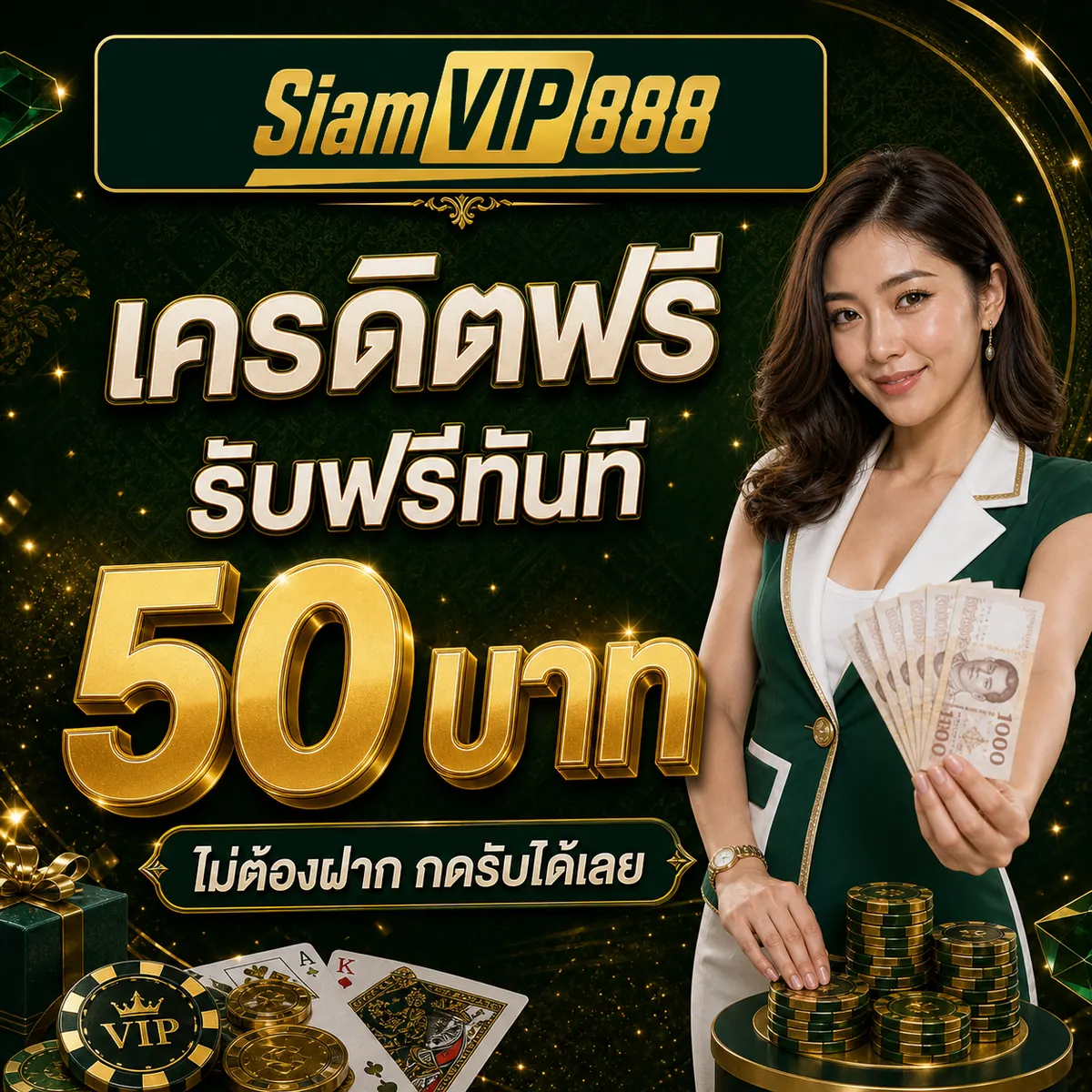โปรโมชั่นเครดิตฟรี 50